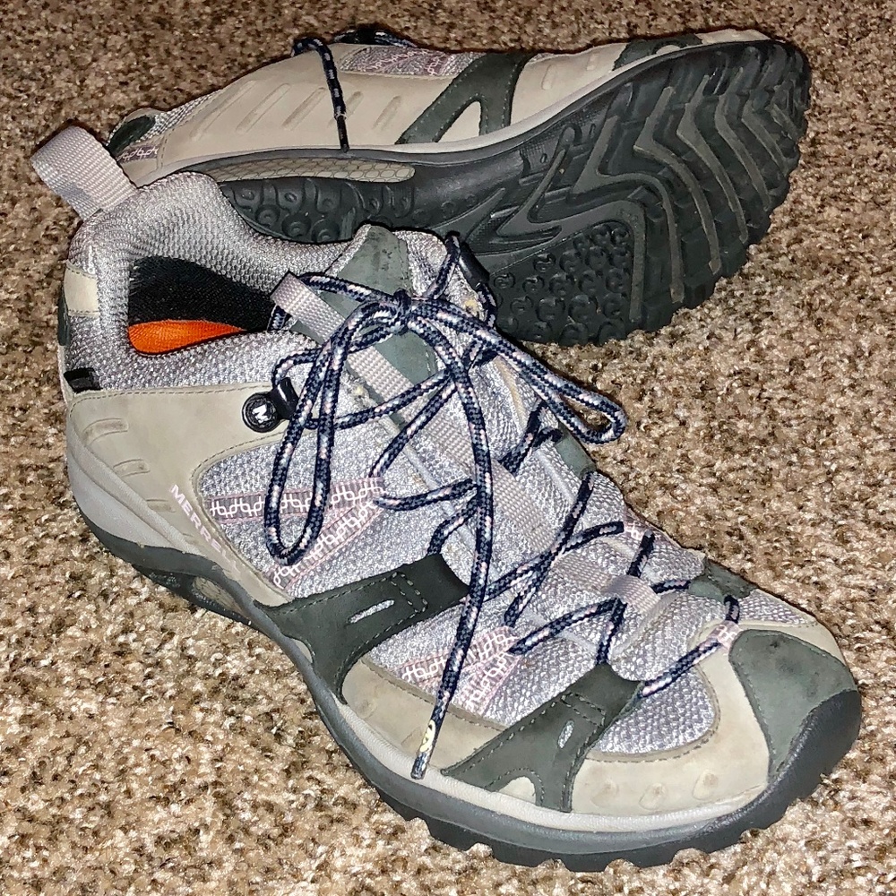 MERRELL MULTI-COLOR LEATHER WOMEN'S HIKING SHOES